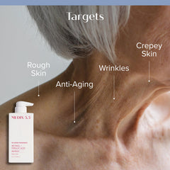 Medix 5.5 fragrance-free retinol body lotion unscented tube for all-over care