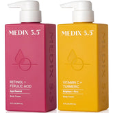 Medix 5.5 Retinol Body Cream bottle for smoothing fine lines
