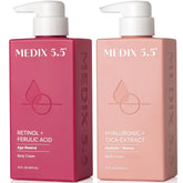 Medix 5.5 retinol body lotion bottle for firming and hydration.
