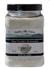 Medley Hills Farm Alum Powder bottle for versatile kitchen and crafts applications