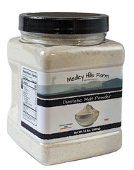 Medley Hills Farm diastatic malt powder boosts pizza dough rise and crust browning.