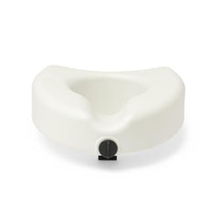Medline 5in elevated toilet seat microban: antimicrobial protection for cleaner daily use.