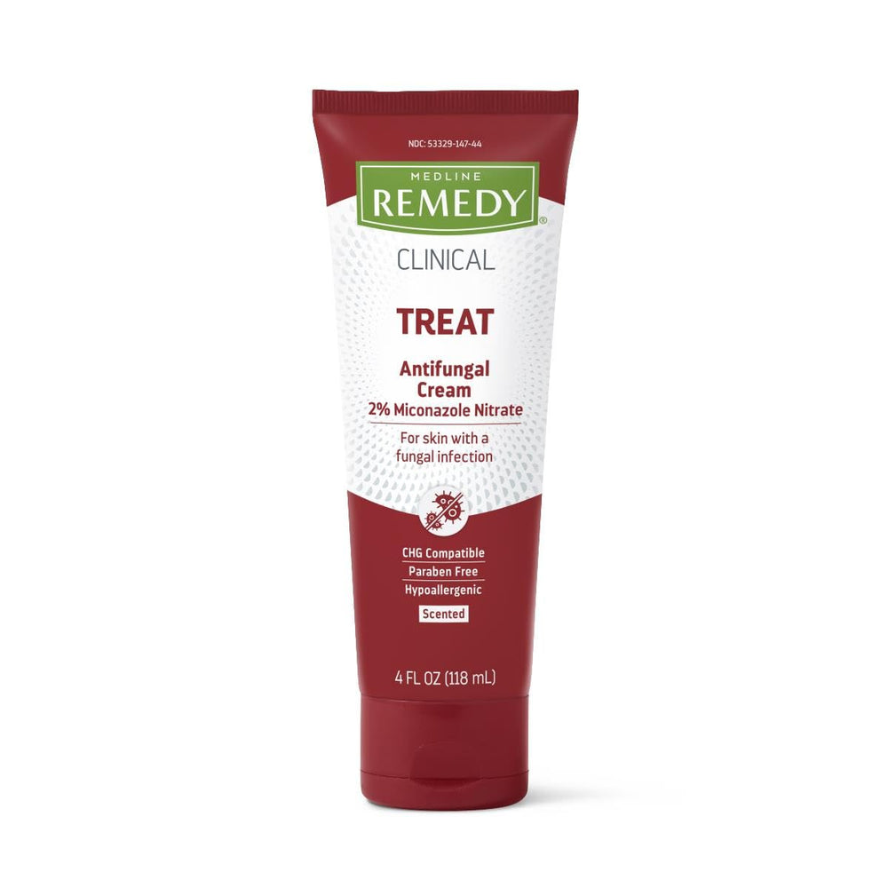 Medline Remedy antifungal cream bottle for at-home treatment of common fungal infections