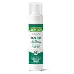 Medline Remedy Phytoplex cleansing foam pump offers gentle skin and hair cleansing.