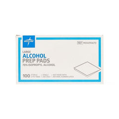 Medline pads close-up showing 70% IPA saturation for quick disinfection