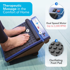MedMassager Classic foot massager with foot pad and arch bar for targeted relief