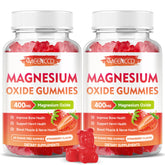 MEENCCD Magnesium Oxide Gummies bottle showing 400 mg per chew for daily support