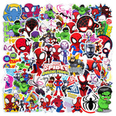 Meet Holiday Spider-Man stickers on a water bottle for durable, waterproof decoration.