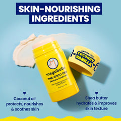 Shea butter in Coco Deo helps moisturize skin and improve texture.