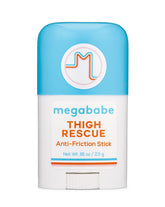 Megababe Thigh Rescue Mini stick ready for pocket-size application and protection.