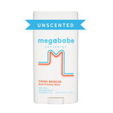 Megababe Unscented Thigh Rescue balm protects thighs from chafing.