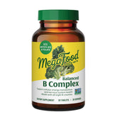 MegaFood Balanced B Complex bottle front showing vegan and gluten-free vitamin support