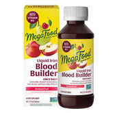 MegaFood Blood Builder liquid iron bottle ready for daily use, gentle on the stomach.