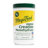 MegaFood Micronized Creatine powder bottle front view showing potential post-workout energy support