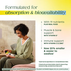 MegaFood label highlights Vitamin D3 with 200% DV