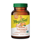 MegaFood Whole Body Minis Turmeric Curcumin bottle shows compact capsules for daily antioxidant support.
