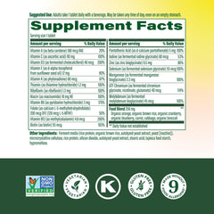 MegaFood Women 55+ tablets closeup for easy daily intake