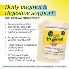 Close-up of MegaFood capsule highlighting vegetarian, gluten-free formula