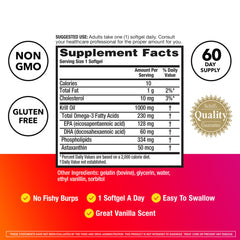 Megared krill oil softgel capsules close-up for easy daily use.