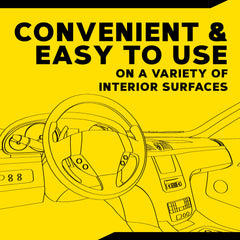 Exterior trim and plastics gleam with Meguiar's spray, guarding against UV and fading.