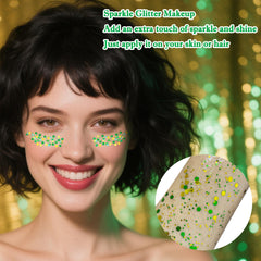 MEICOLY self-adhesive glitter glides on skin and hair