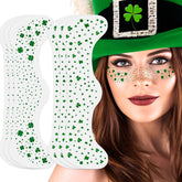 MEICOLY shamrock glitter freckles stickers for festive party makeup and photo-ready fun