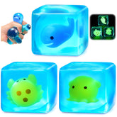 Meijoy Squishy Stress Cube with ice exterior for satisfying squeezes.