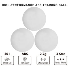 Meizhouer premium 40mm ping pong ball highlighting high bounce and durability for practice.
