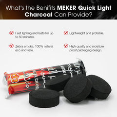 MEKER charcoal burner setup for incense and spa ambiance.