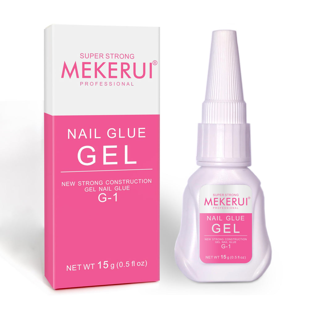 MEKERUI nail glue gel bottle pour enables precise DIY nail control.