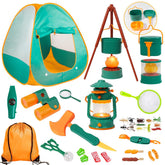 Meland kids camping tent offers a cozy private base for imaginative play.