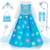 Meland princess dress light-up glow for magical playtime and photos