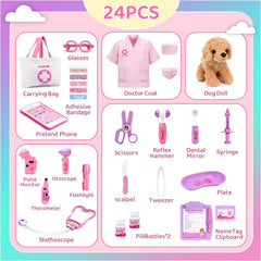 Meland stethoscope toy helps kids listen to pretend heartbeat.