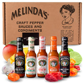 Melinda’s XXXXtra Reserve bottle pour shows bold heat for wings and bold dishes.