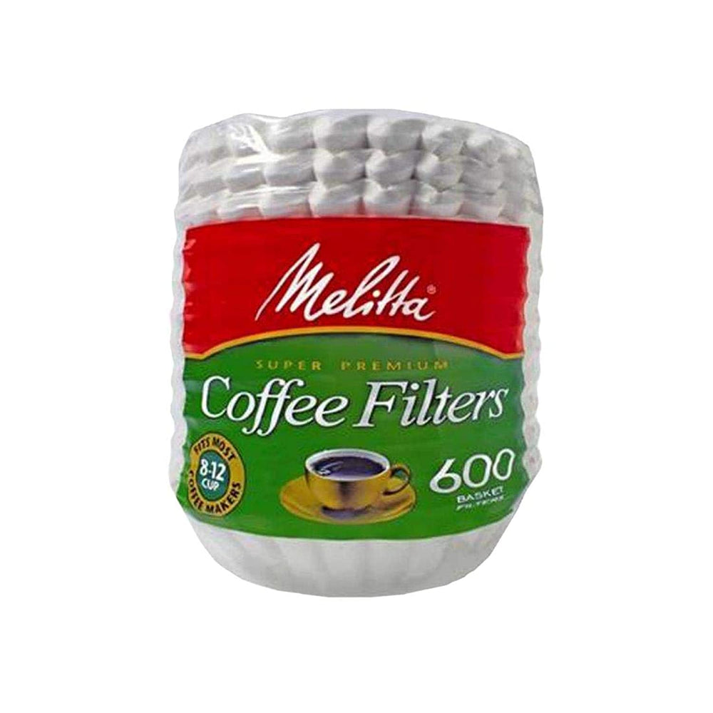Melitta coffee filters basket 600 pack ready for 8-12 cup brews