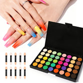 MelodySusie 40-color palette swatches show gradient-ready shades for versatile nails.