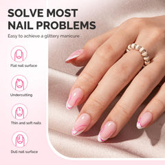 MelodySusie self-leveling gel creates smooth thickness and even build
