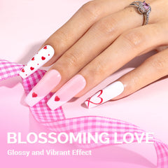 MelodySusie Snow White gel polish application brush showing smooth coverage.