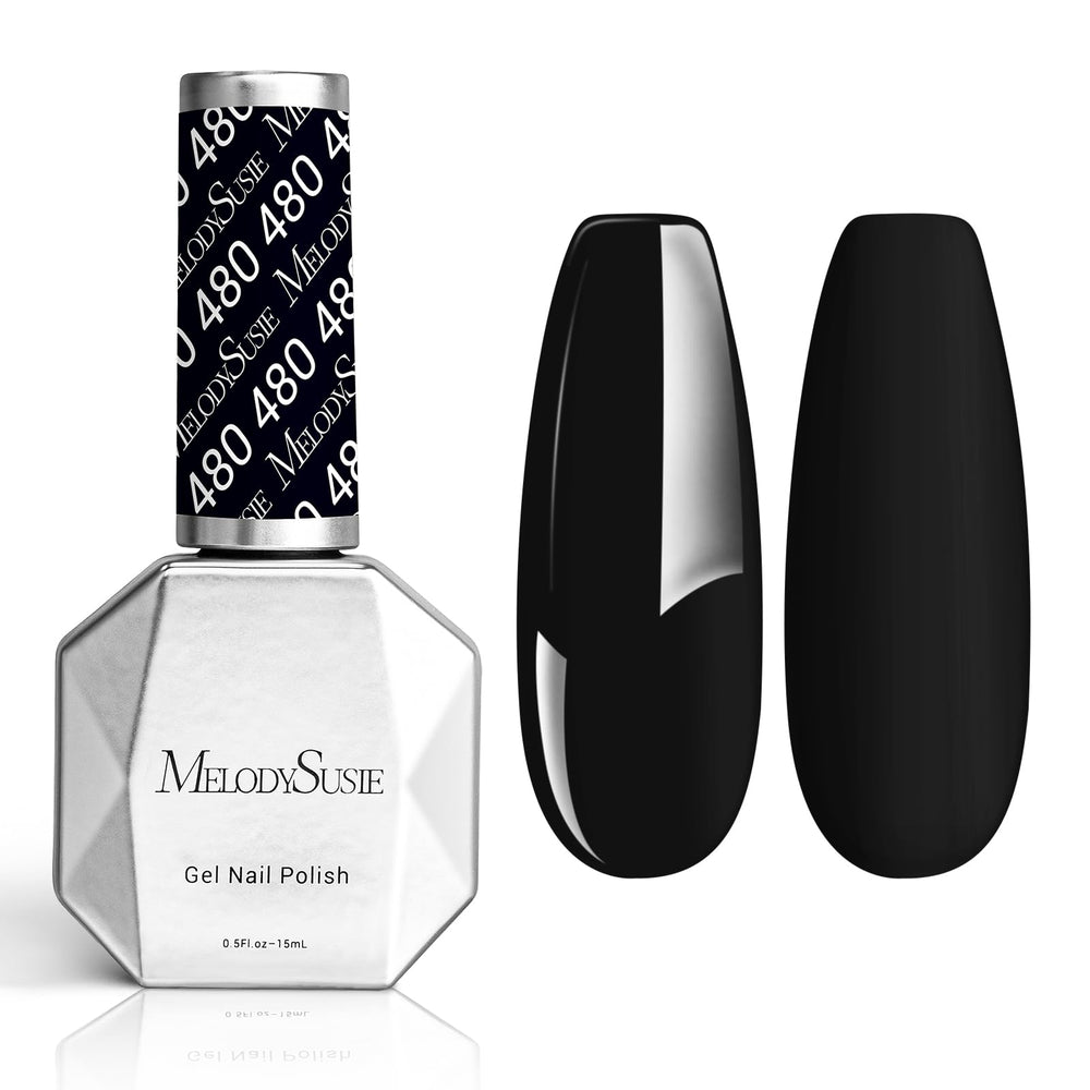 MelodySusie Thick Gel Nail Polish Abyss bottle shown for at-home salon results.