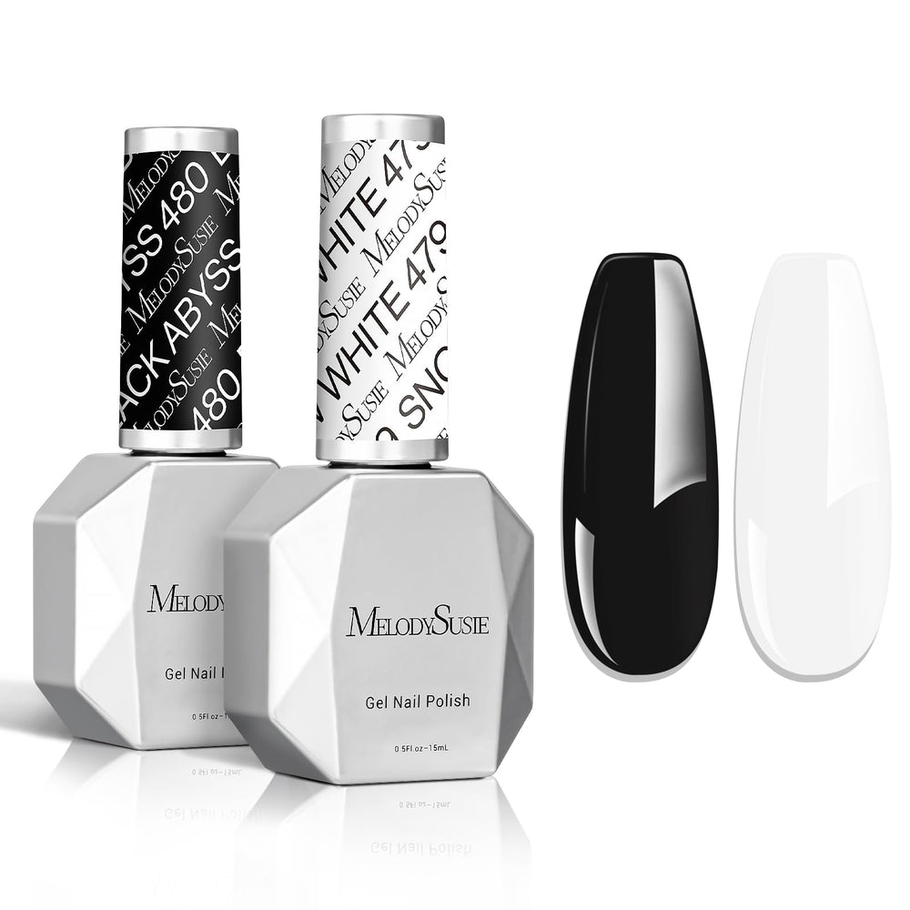 MelodySusie thick gel black 15ml bottle for bold, durable color.