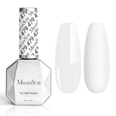 MelodySusie Thick Snow White gel polish bottle with long-lasting color.