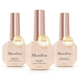 MelodySusie top coat builder gel bottle for glossy finish and durability