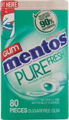 Mentos Pure Fresh bottle with resealable lid keeps gum fresh