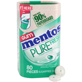 Mentos Pure Fresh sugar-free gum bottle for on-the-go breath refresh