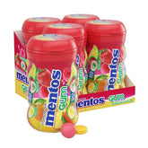 Mentos Sugar-Free Tropical Red Fruit Lime bottle front view for quick refresh on the go.