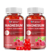 MENXI Magnesium Gummies raspberry bottle for daily calm mood support