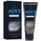 MEOLY intimate hair removal cream applied to private area for smoother skin
