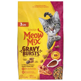 Meow Mix Gravy Bursts kibble with gravy pockets for a flavorful meal