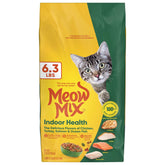 Meow Mix Indoor Health bag shown for convenient indoor feeding