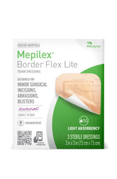 Mepilex Border Flex Lite over an incision provides protection for several days.
